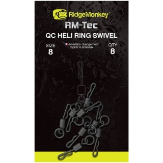 Ridgemonkey Heli Ring Swivel size 8