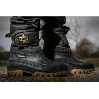 Vass Fleece Lined Boot w/Velcro Strap Blk/Grn