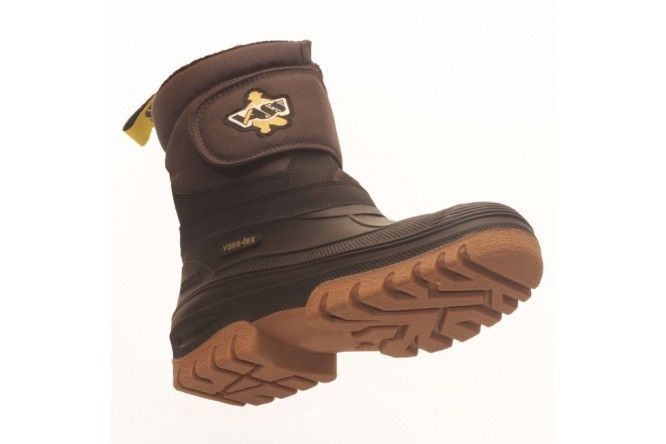 Vass Fleece Lined Boot w/Velcro Strap Blk/Grn