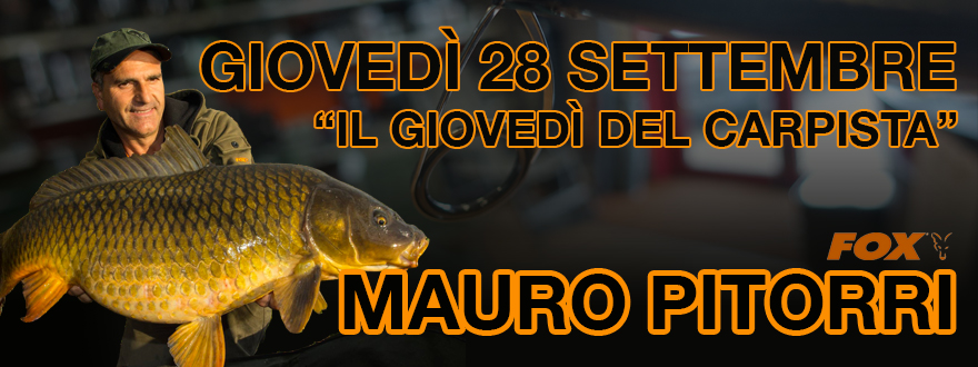 Mauro Pitorri - Thursday, September 28th at Carpfishingonline