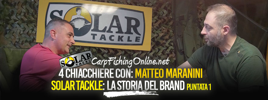 The story of the Solar Tackle brand told by Matteo Maranini