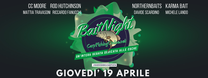 Bait Night - an entire evening dedicated to carp fishing baits
