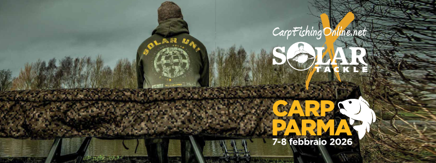 We are the Official Solar Tackle Stand at Carp Parma 2026